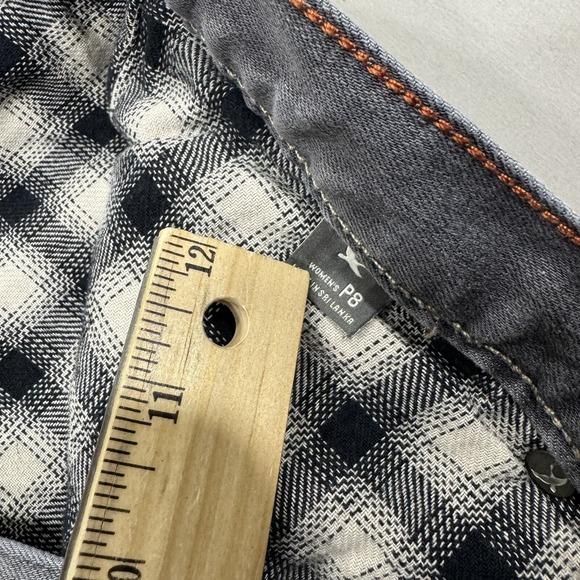 Eddie Bauer Jeans Womens 8 Petite Gray Lined Boyfriend Relaxed Medium Wash Denim - Picture 7 of 9